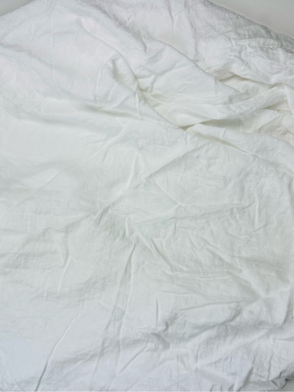 The Citizenry White French Linen Fitted Sheet King